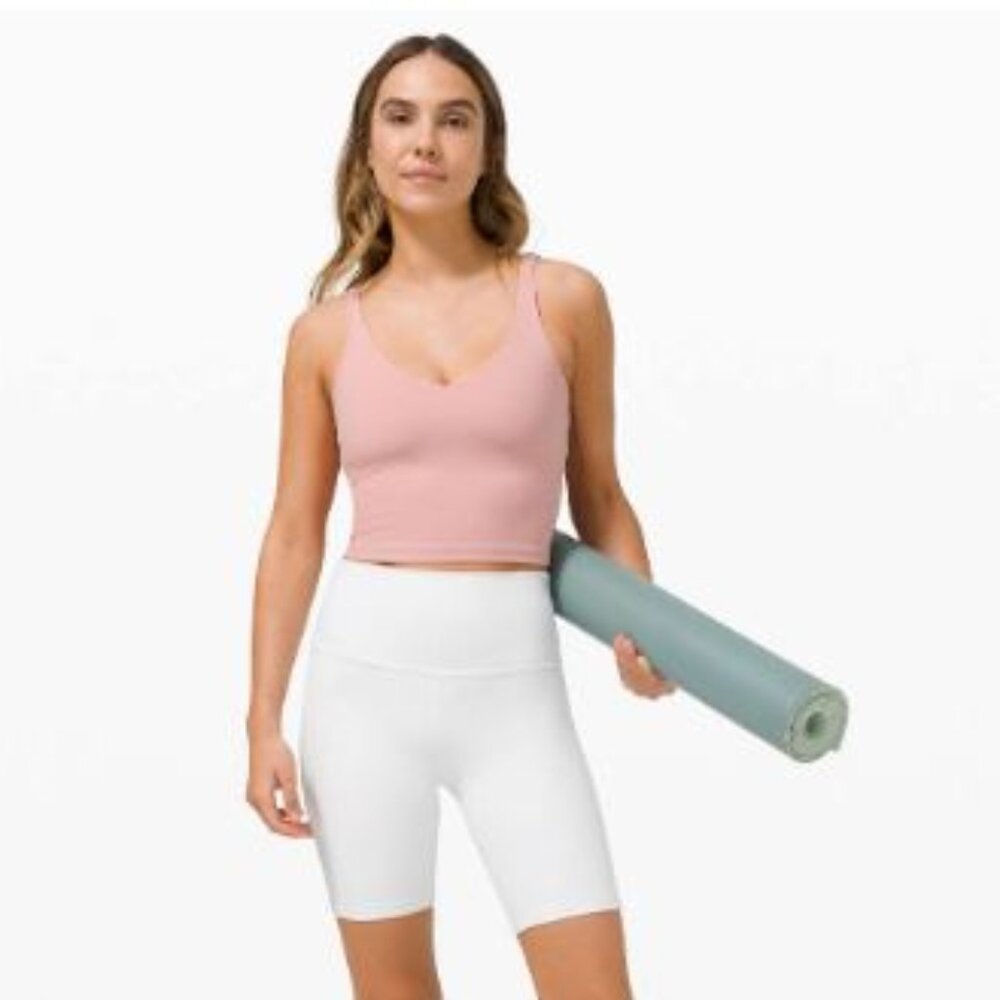 LULULEMON| Align Bra in Pink Puff SZ 10 EUC w/inserts included